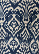Blouse imprim&eacute;e en viscose avec manches 3/4, Bleu, Packshot image number 2
