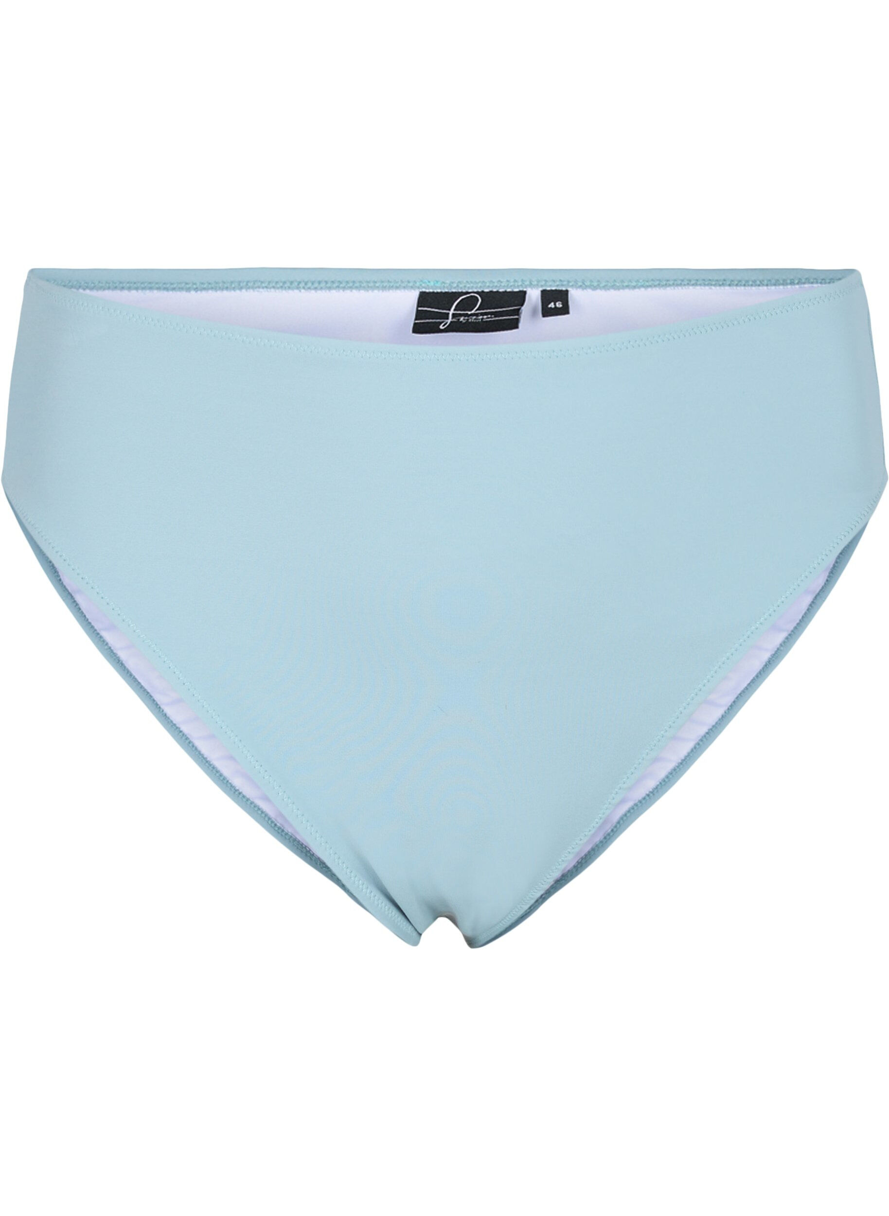 Zizzi Hochtailliertes Bikiniunterteil, Blau, Packshot image number 0