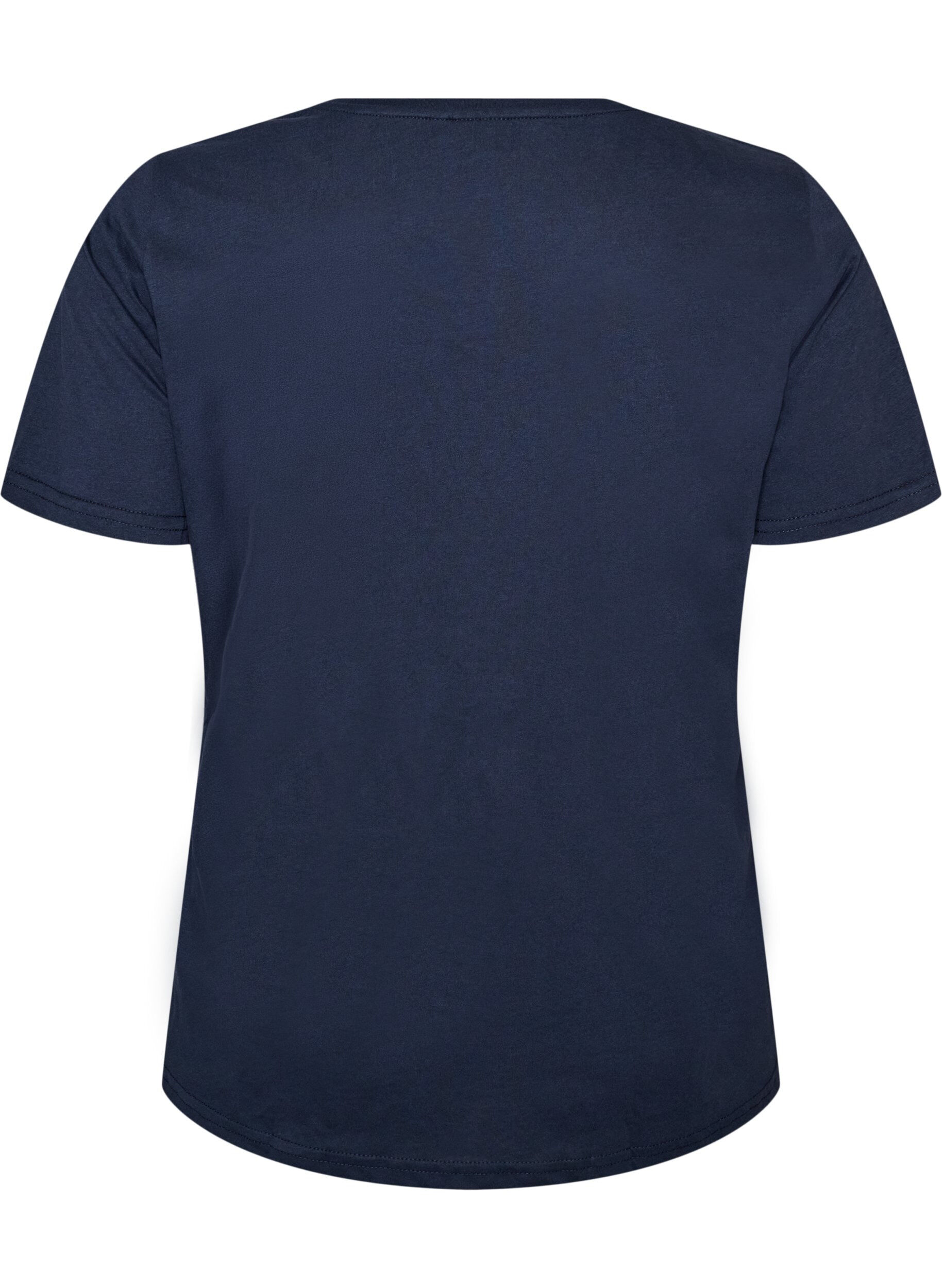 ZizziT-Shirt mit Motiv, Blau, Packshot image number 1
