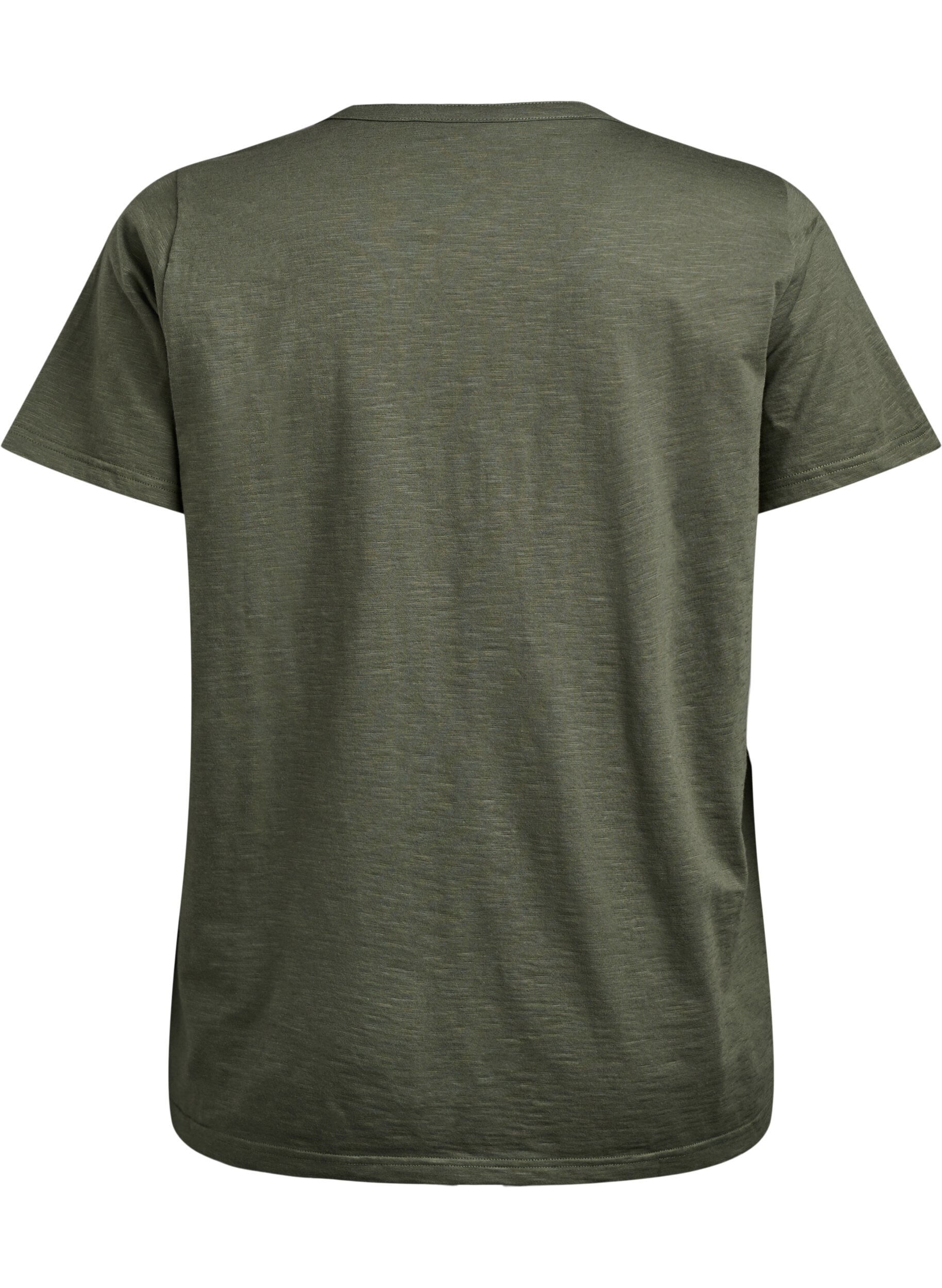 ZizziT-shirt dot&eacute; de boutons, Vert, Packshot image number 1