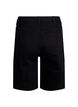 Locker sitzende Jeansshorts mit hoher Taille, Schwarz, Packshot image number 1