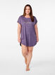 Chemise de nuit &agrave; manches courtes avec imprim&eacute; de texte, , Model image number 1