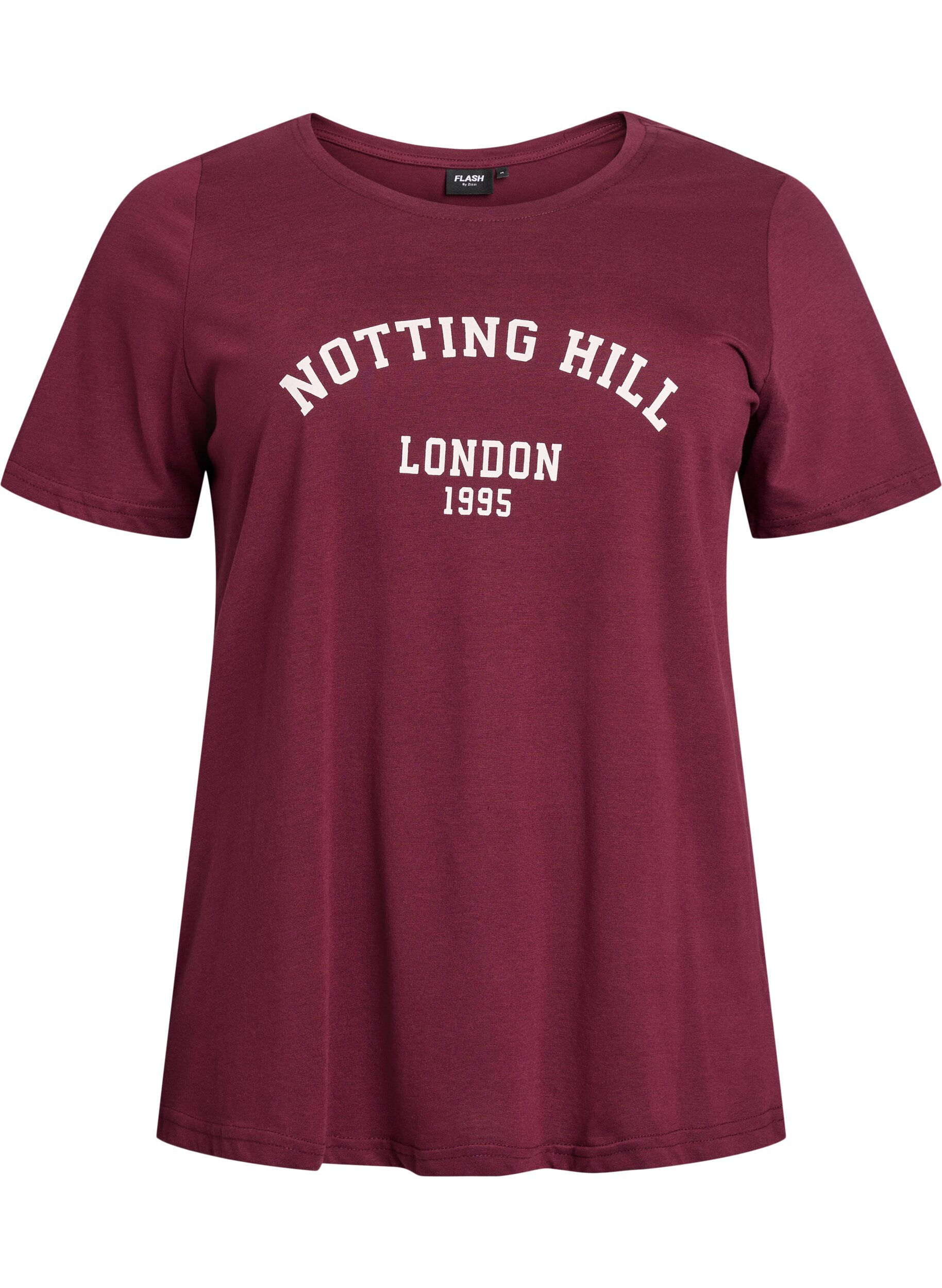 Zizzi T-Shirt mit Print, Rot, Packshot image number 0