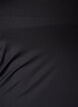 Top Basic ajust&eacute; en tissu lisse, Noir, Packshot image number 2