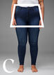 Super Slim-Fit-Jeans mit hoher Taille, Dark Blue, Model image number 2