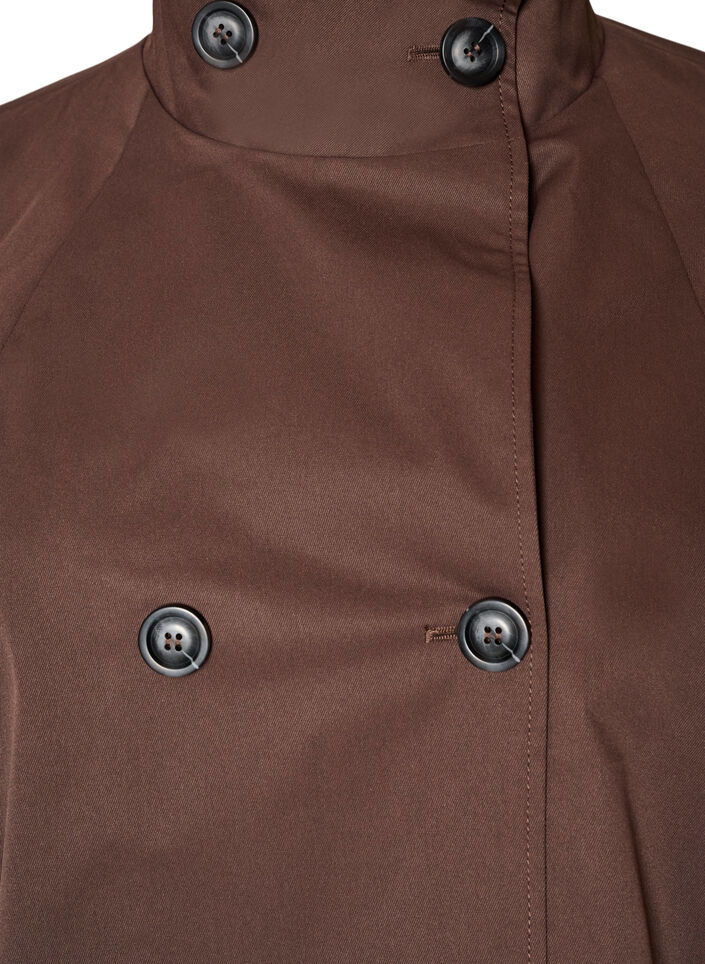 Veste de printemps hydrofuge avec coupe en A, Marron, Packshot image number 2