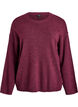 Lockerer Strickpullover mit Kontrastn&auml;hten, Dunkles Bordeaux, Packshot image number 0
