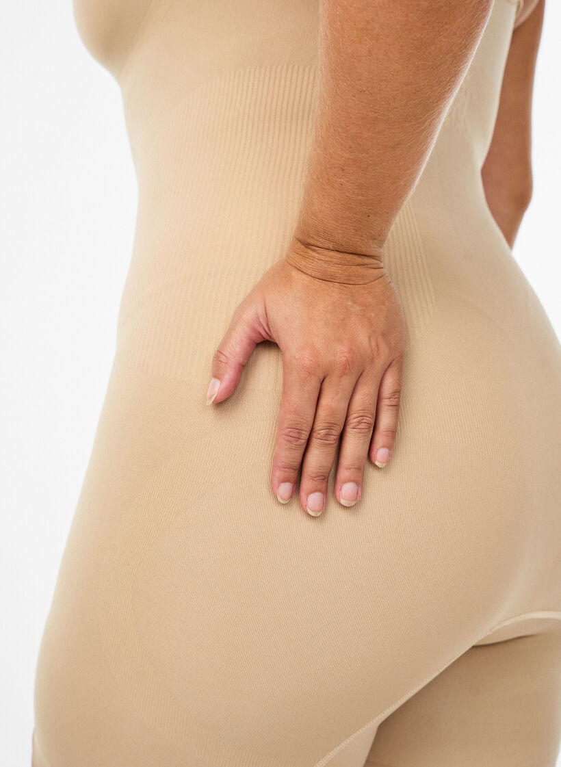 Shapewear-Body mit &Ouml;ffnung im Schritt, Beige, Model image number 2