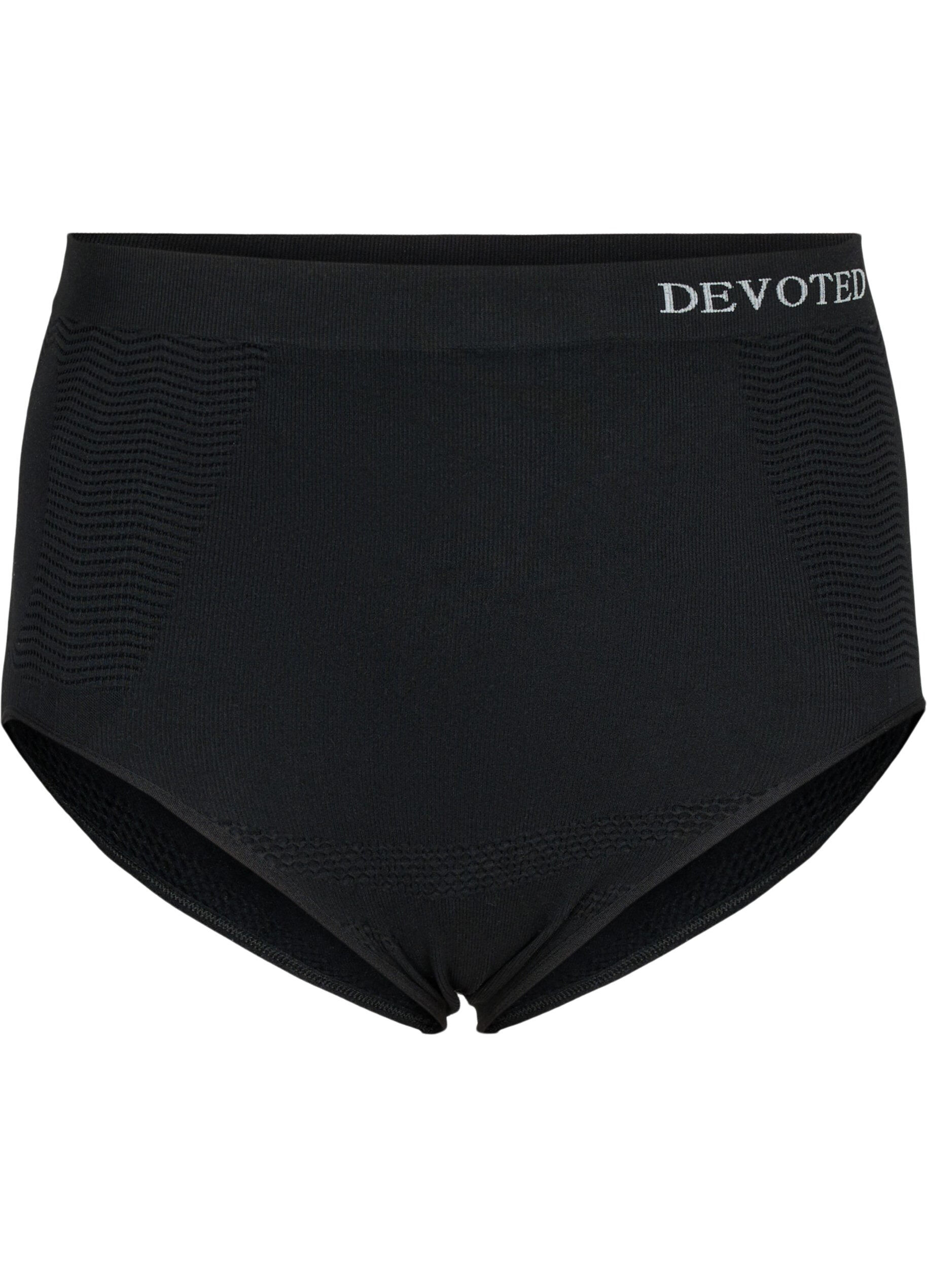 Zizzi Nahtloser Slip mit hoher Taille, Black, Packshot image number 0