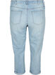 Jean 7/8 retrouss&eacute; et taille haute, Bleu Clair, Packshot image number 1