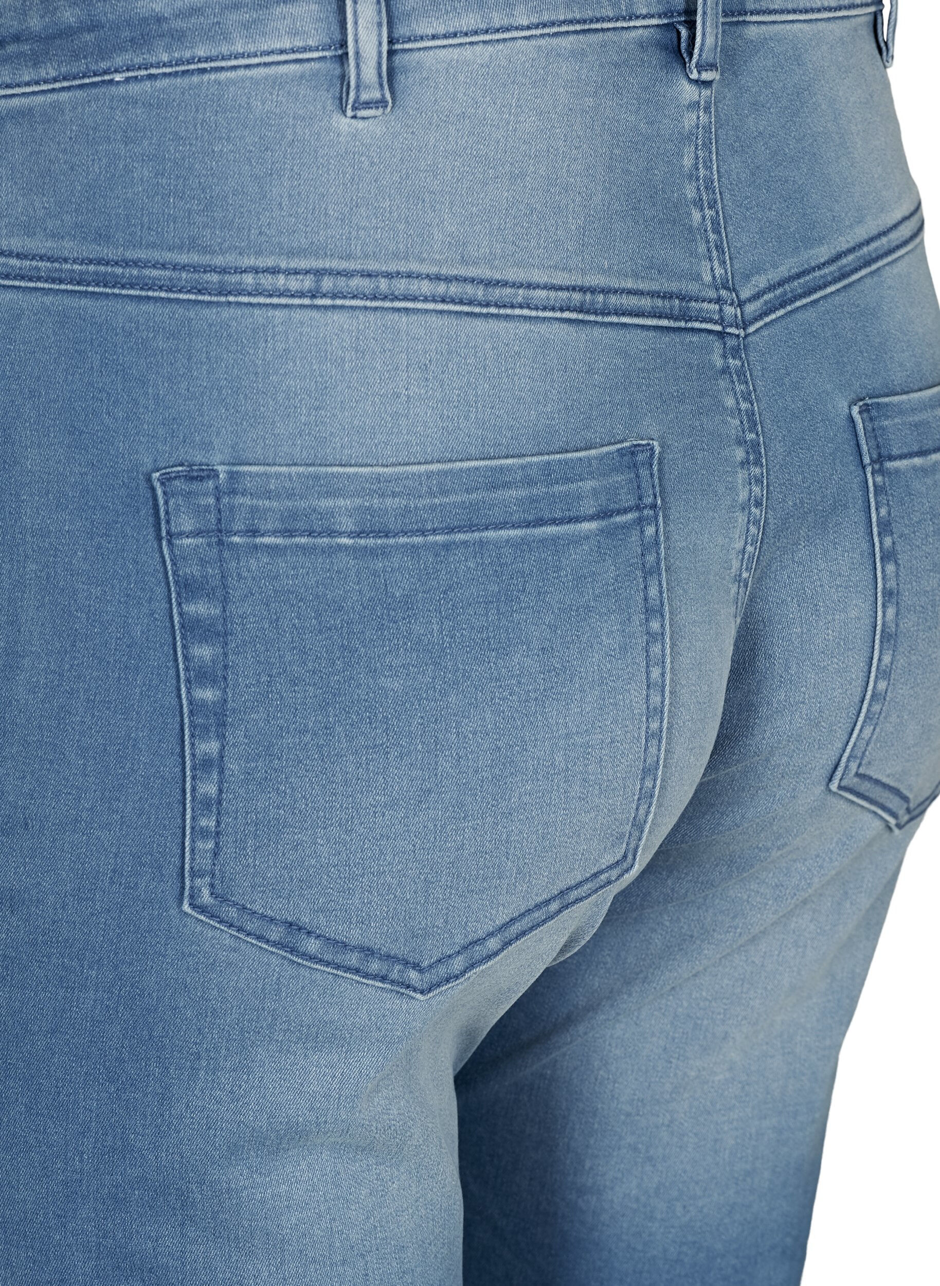 ZizziShort Emily coupe slim, taille classique, Bleu Clair, Packshot image number 2