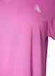 Kurzarm Trainingsshirt mit V-Ausschnitt, Lila, Packshot image number 2
