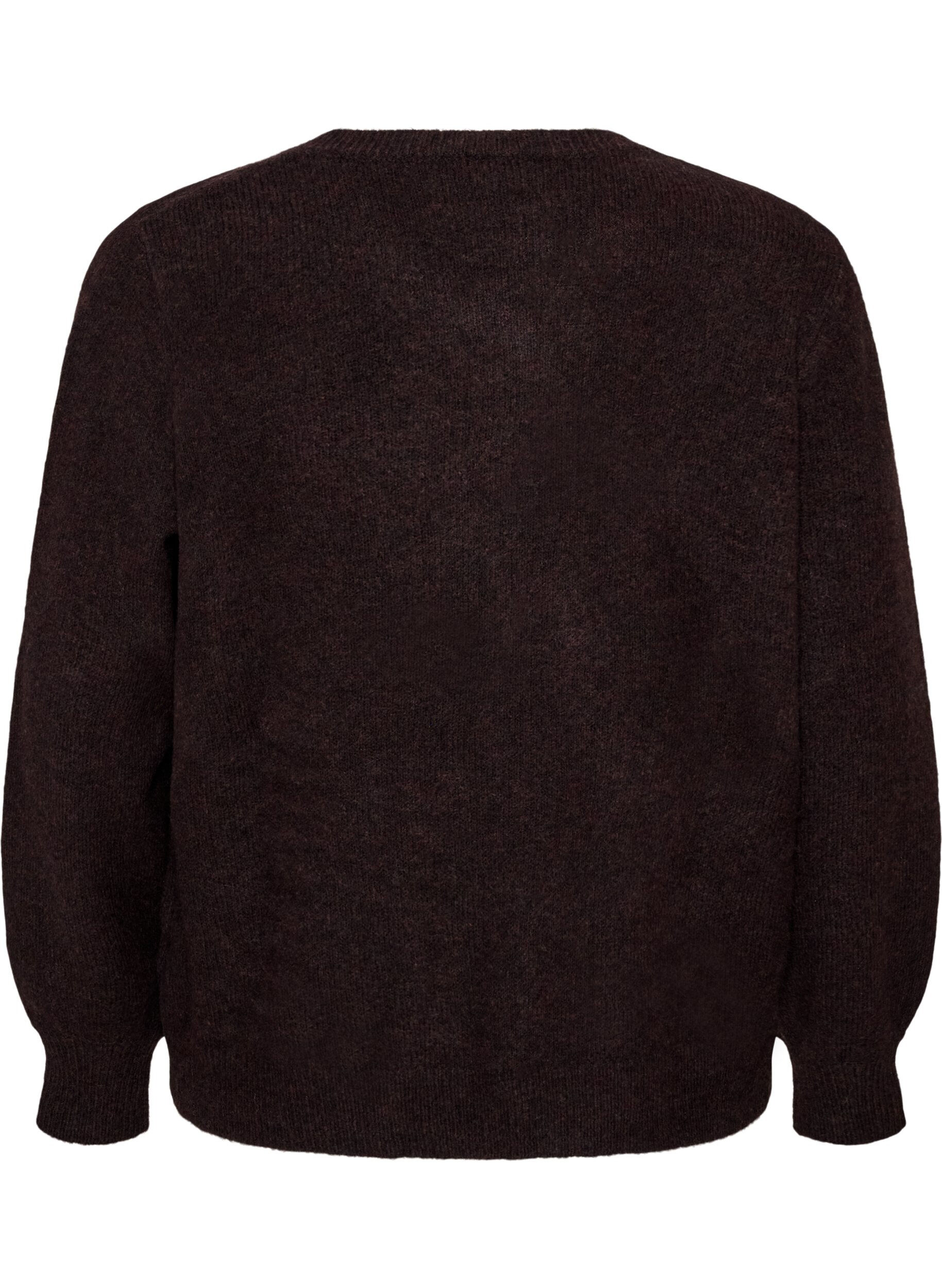 ZizziCardigan avec boutons en forme de c&oelig;ur, Marron, Packshot image number 1