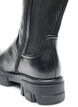 Langer Stiefel mit gerippten Eins&auml;tzen, Schwarz, Packshot image number 4