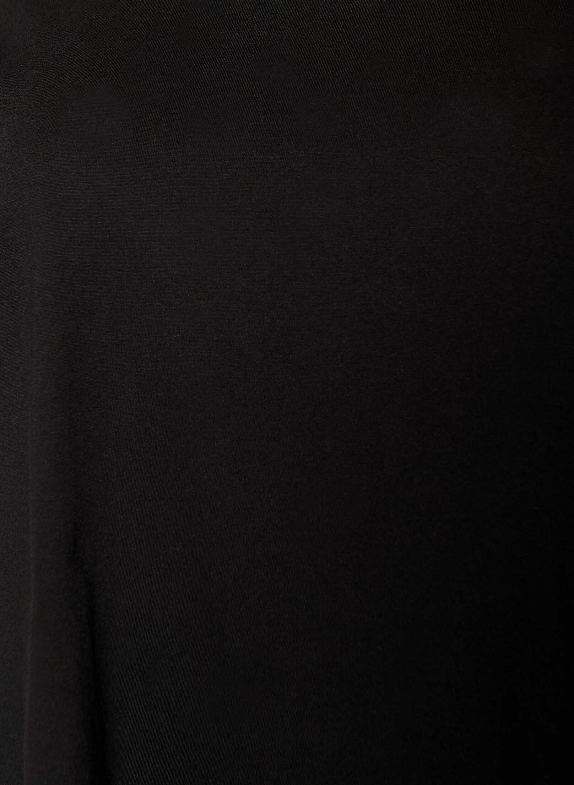 Zizzi 2er-Pack T-Shirt-Kleid mit kurzen &Auml;rmeln, Schwarz, Packshot image number 3