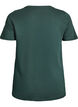 T-shirt de No&euml;l en coton bio, Vert fonc&eacute;, Packshot image number 1