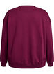 Sweatshirt mit Textaufdruck, Dunkles Bordeaux, Packshot image number 1