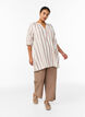 Tunika aus Baumwolle mit V-Ausschnitt, Beige, Model image number 1