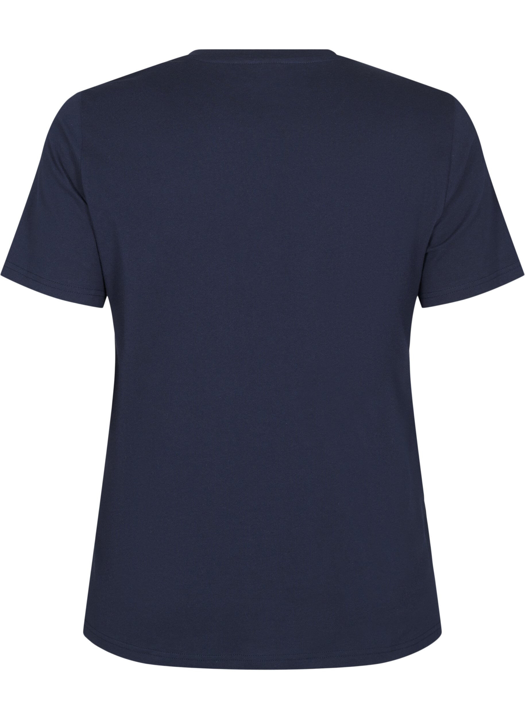 Zizzi T-shirt en coton biologique avec impression, Night Sky Printet, Packshot image number 1