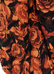 Robe courte en coton avec un ourlet &eacute;lastique et des manches longues, Noir, Packshot image number 3