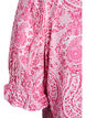Viskose-Bluse mit Paisley-Print und eckigem Ausschnitt, Pink, Packshot image number 3