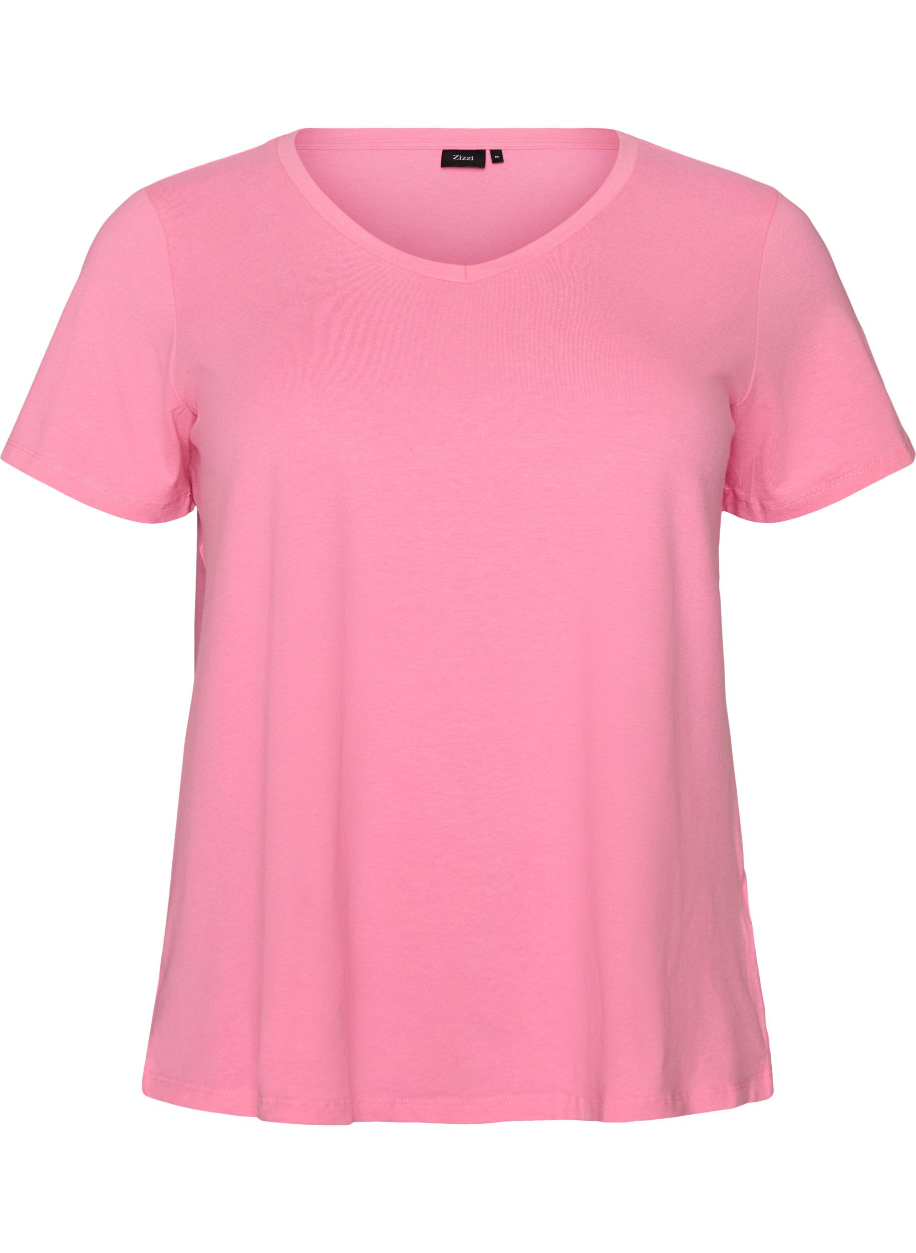 Einfarbiges basic T-Shirt aus Baumwolle