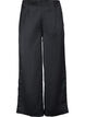 Pantalon en satin avec largeur, Black, Packshot image number 0