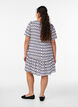 Robe en viscose avec d&eacute;coupe, Bleu, Model image number 2