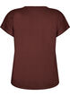 T-shirt d&rsquo;entra&icirc;nement ample avec col en V, Marron, Packshot image number 1