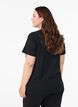 T-shirt de No&euml;l en coton bio, Noir, Model image number 2