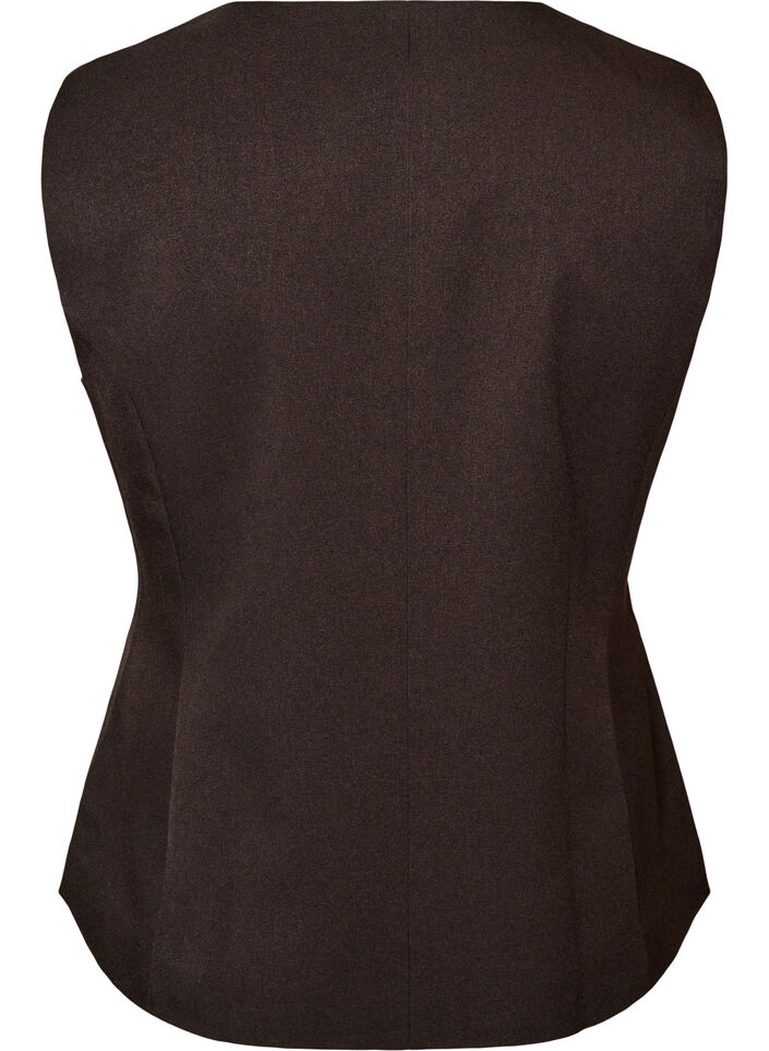 Gilet avec fermeture &agrave; boutons, Marron, Packshot image number 1