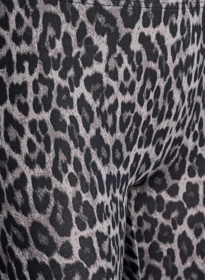 Leggings en viscose à imprimé léopard, Gris anthracite, Packshot image number 2
