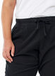 Pantacourt en coton, Noir, Model image number 3