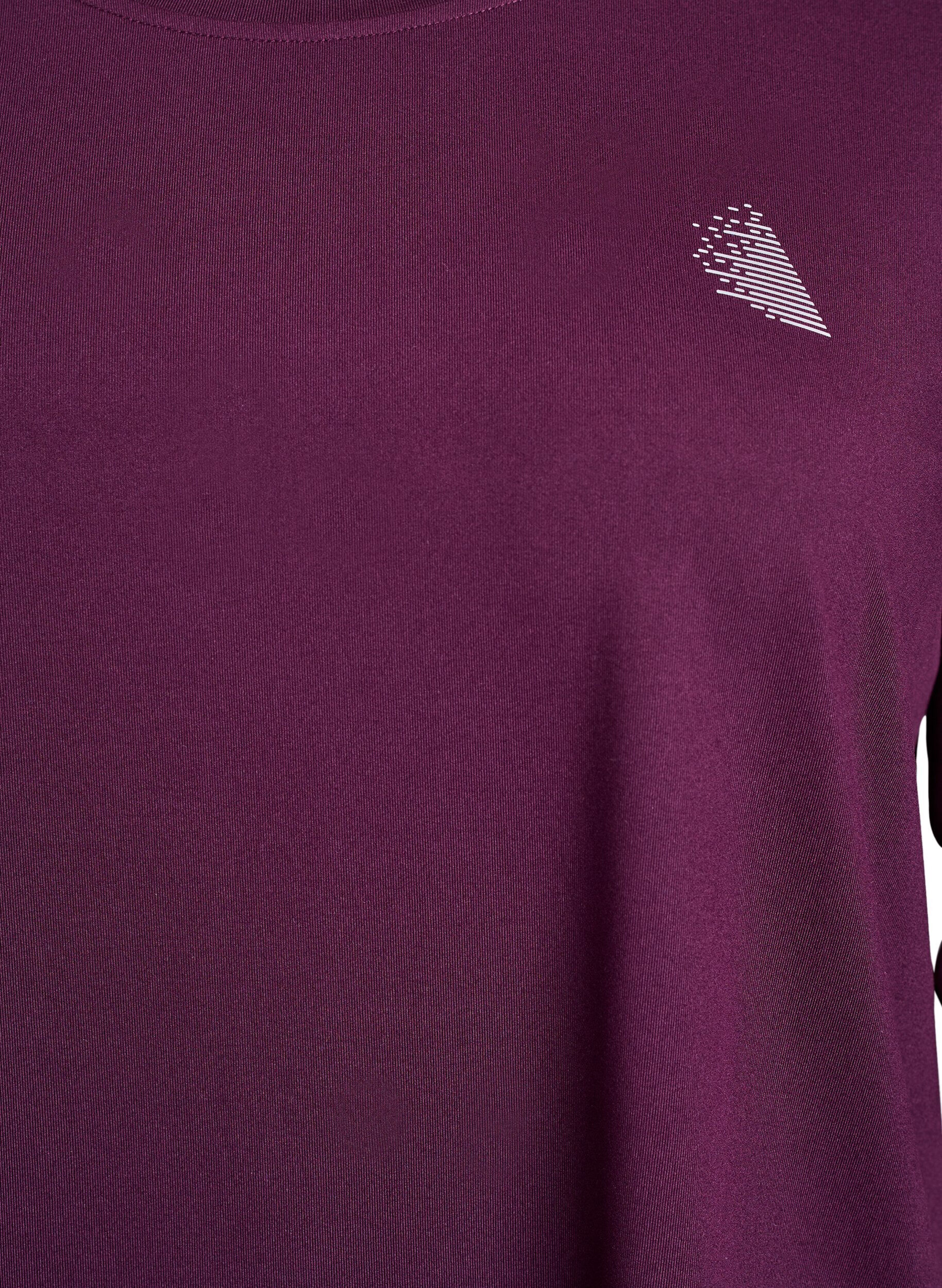 ZizziHaut de sport &agrave; manches 3/4, Violet, Packshot image number 2