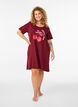 Kurz&auml;rmeliges Nachthemd aus Bio-Baumwolle, Rot, Model image number 1