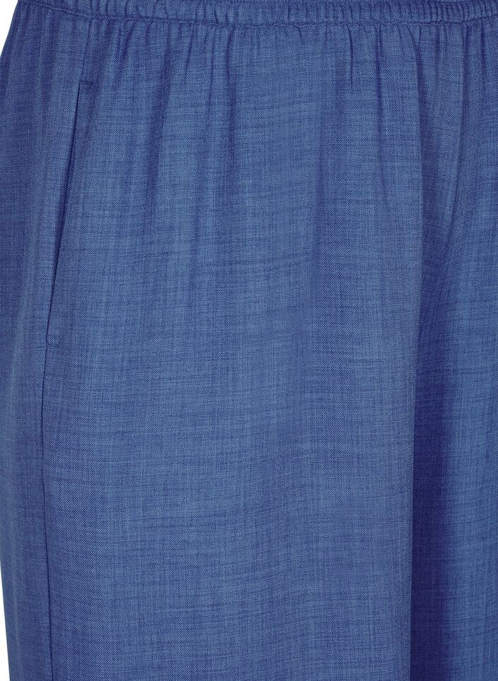 Pantalon ample avec ceinture &eacute;lastique et poches, Bleu, Packshot image number 2