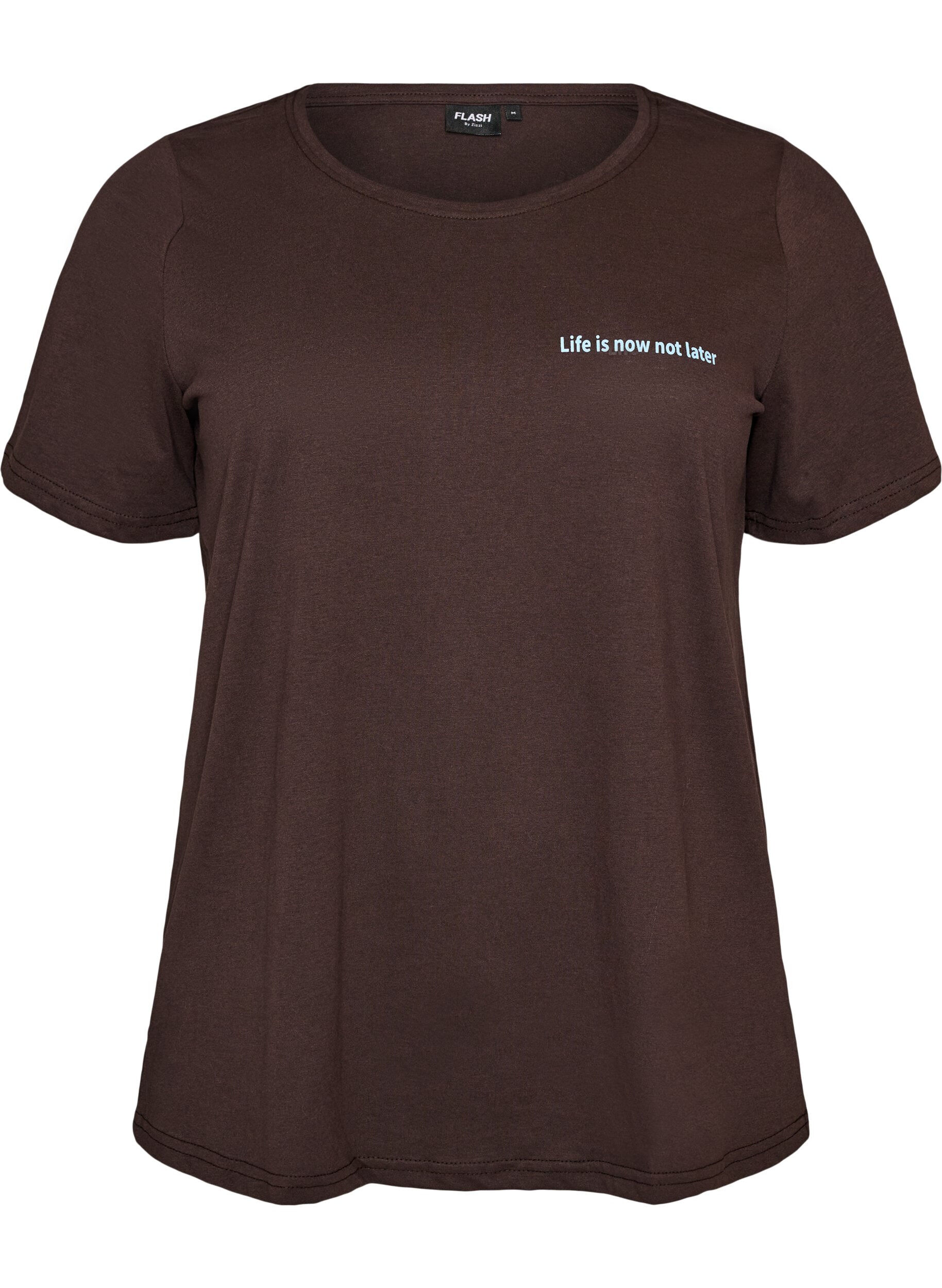 ZizziT-shirt imprim&eacute;, Marron, Packshot image number 0