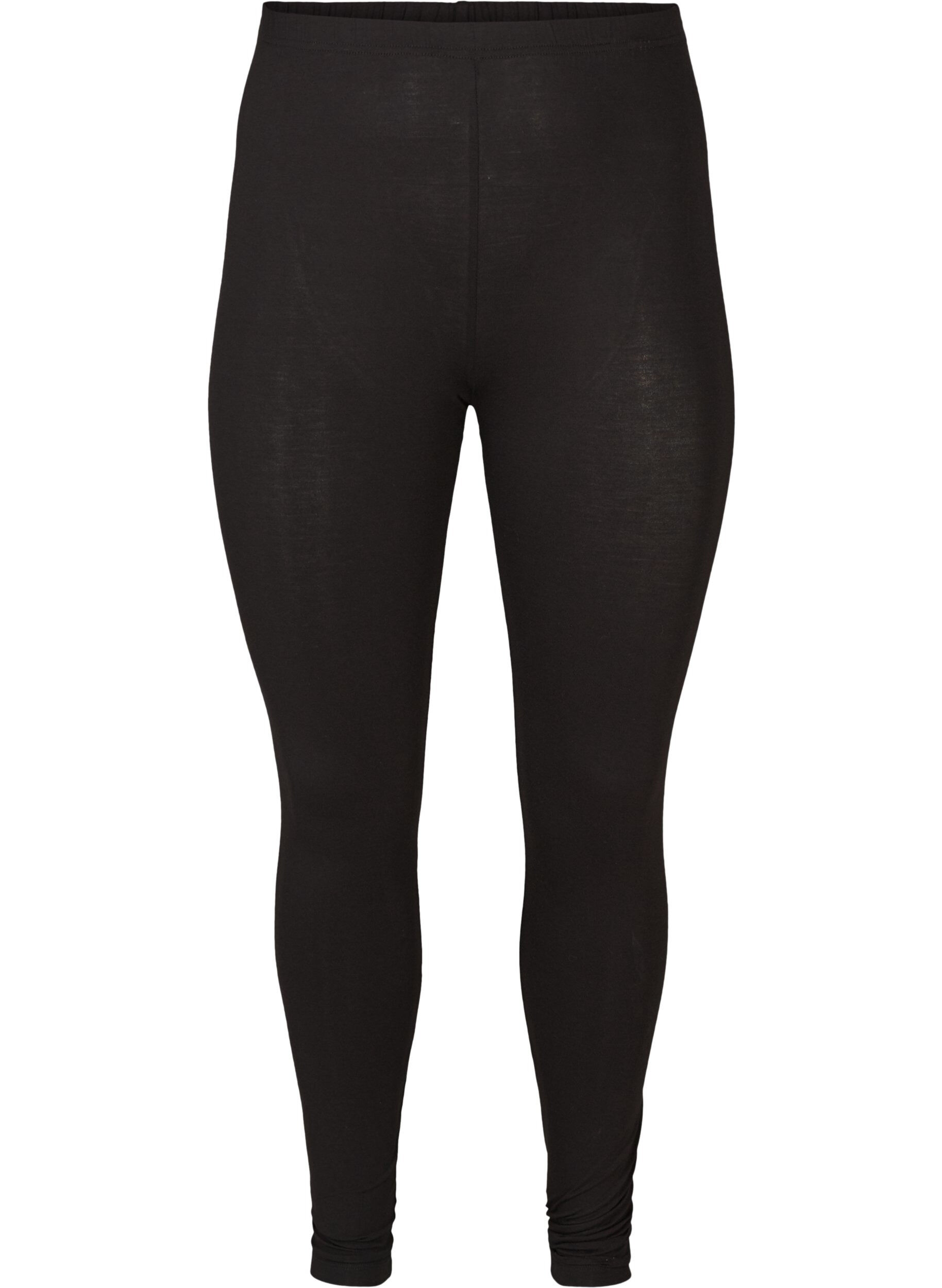 Zizzi Basic Leggings aus Viskose, Schwarz, Packshot image number 0