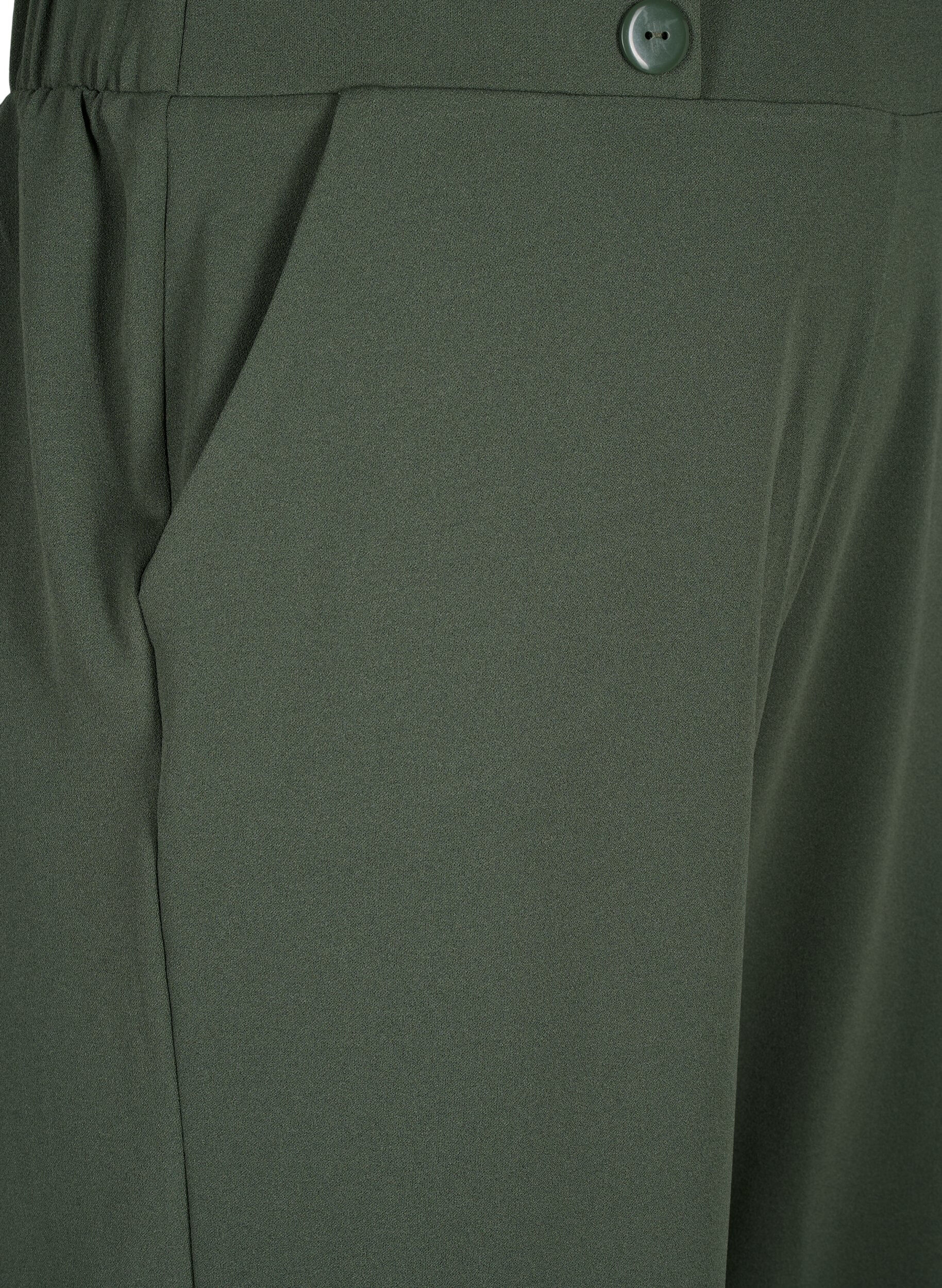 ZizziPantalon 7/8 coupe ample, Vert, Packshot image number 2