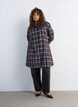 Knielanges Hemdblusenkleid mit Karomuster, Braun, Model image number 1