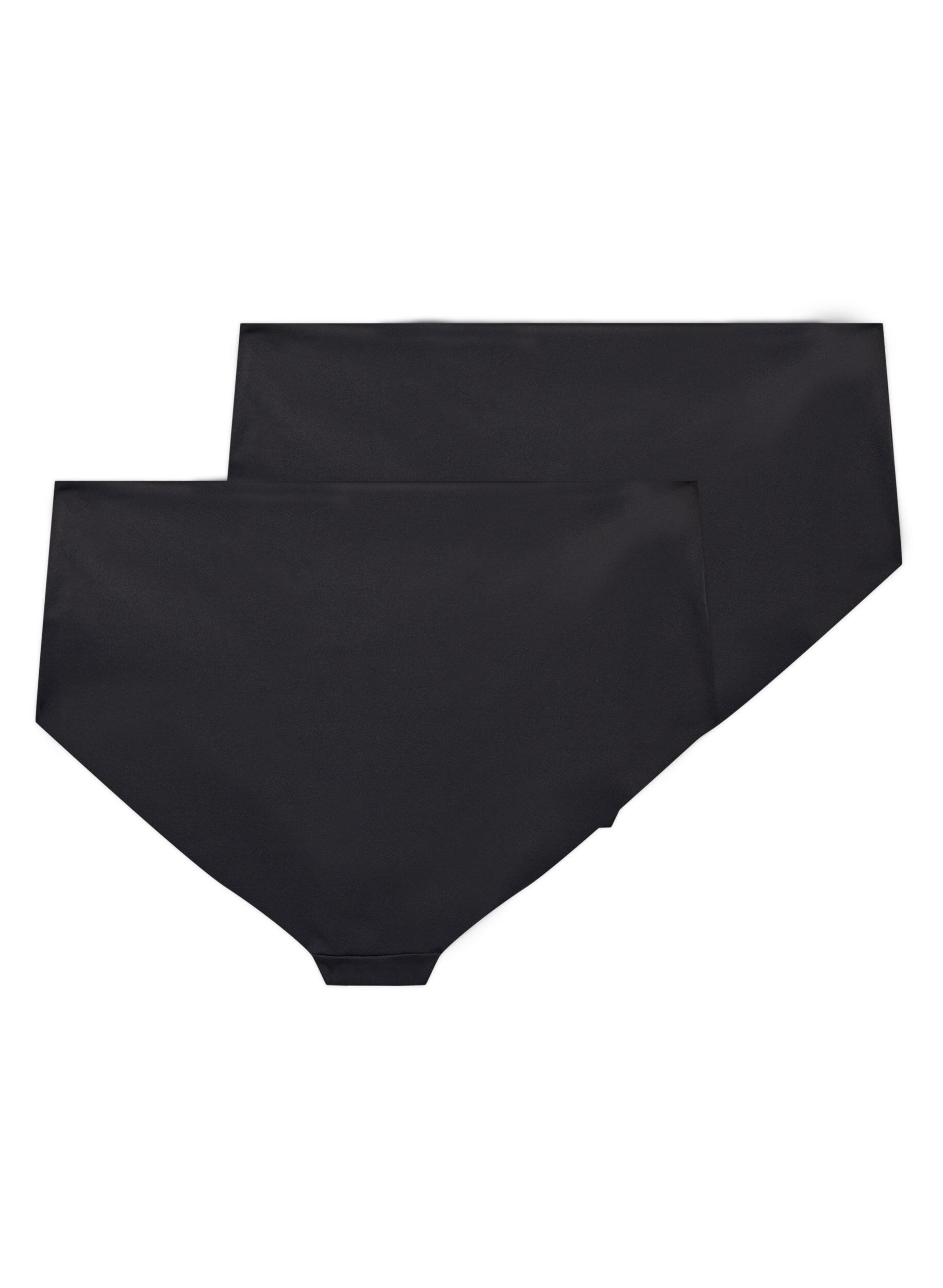 Zizzi Lot de 2 culottes brief training invisibles, Noir, Packshot image number 1