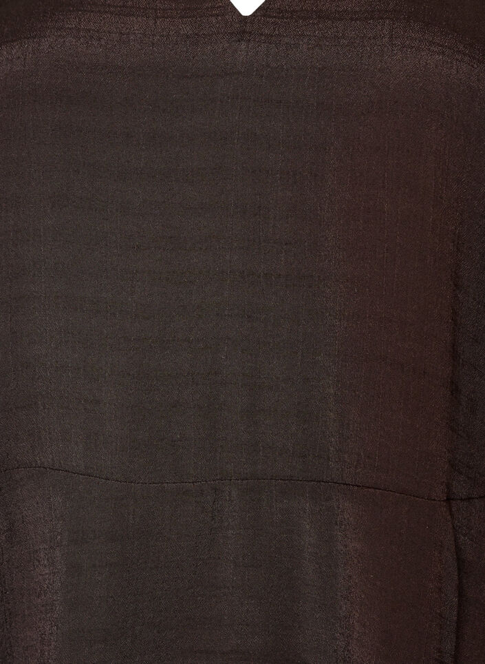 A-Linien-Kleid mit gestuften R&uuml;schen, Braun, Packshot image number 2
