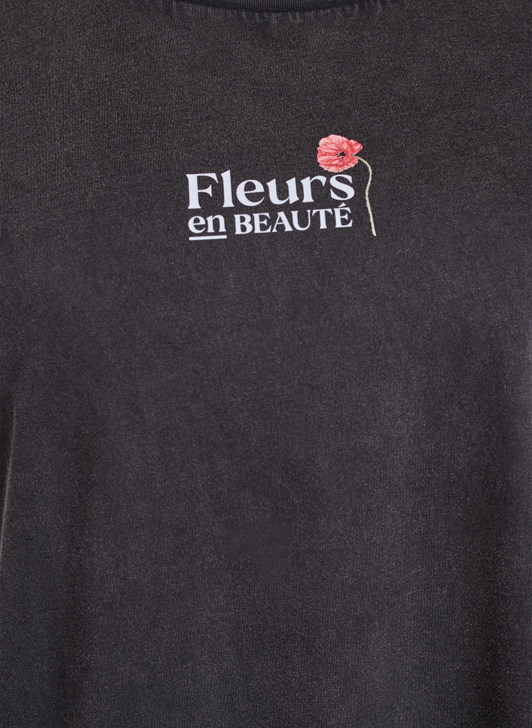 Zizzi T-Shirt aus Baumwolle mit Print auf Vorder- und R&uuml;ckseite, 9991, Packshot image number 2