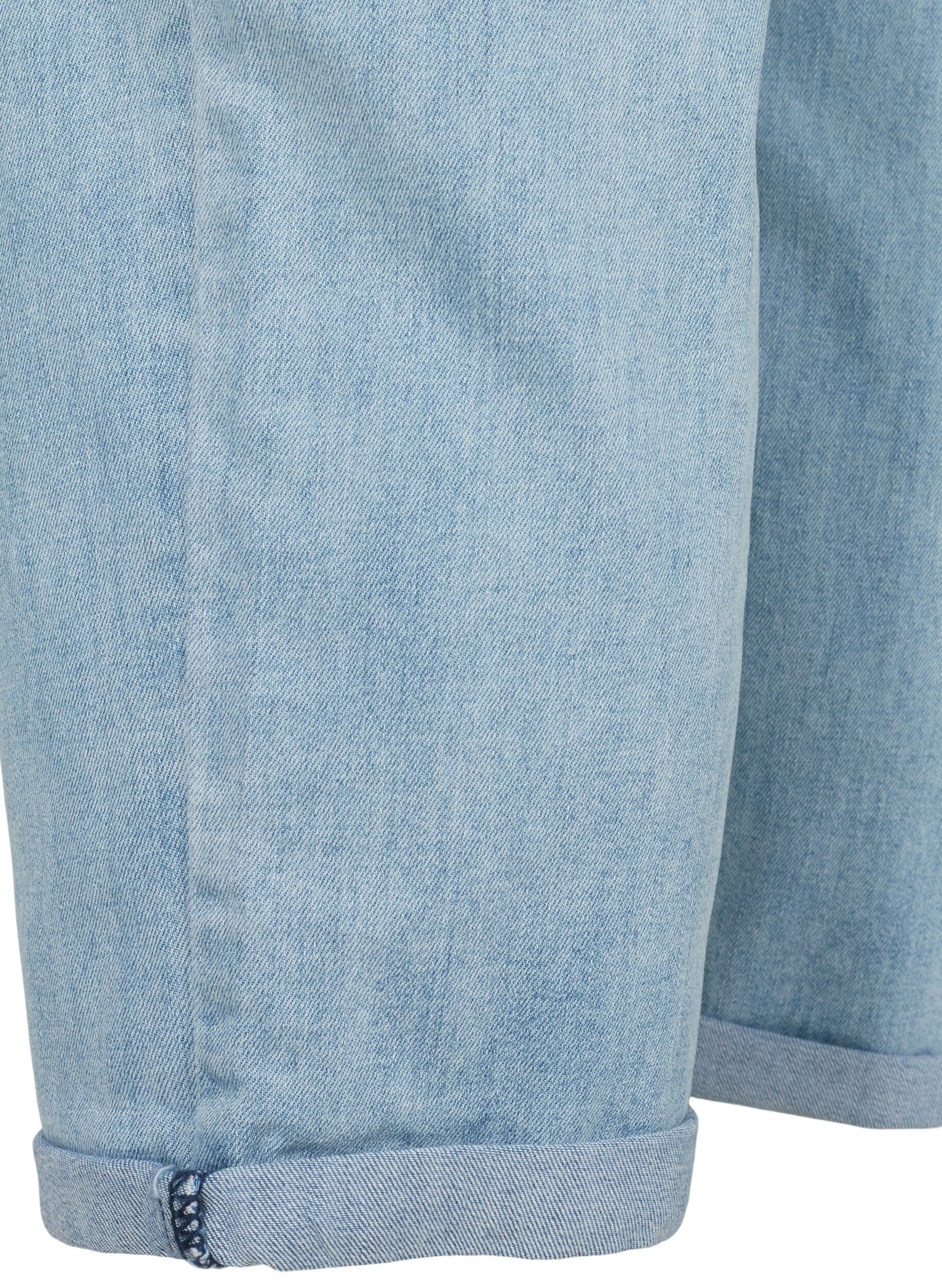 Zizzi Jean 7/8 retrouss&eacute; et taille haute, Bleu Clair, Packshot image number 3