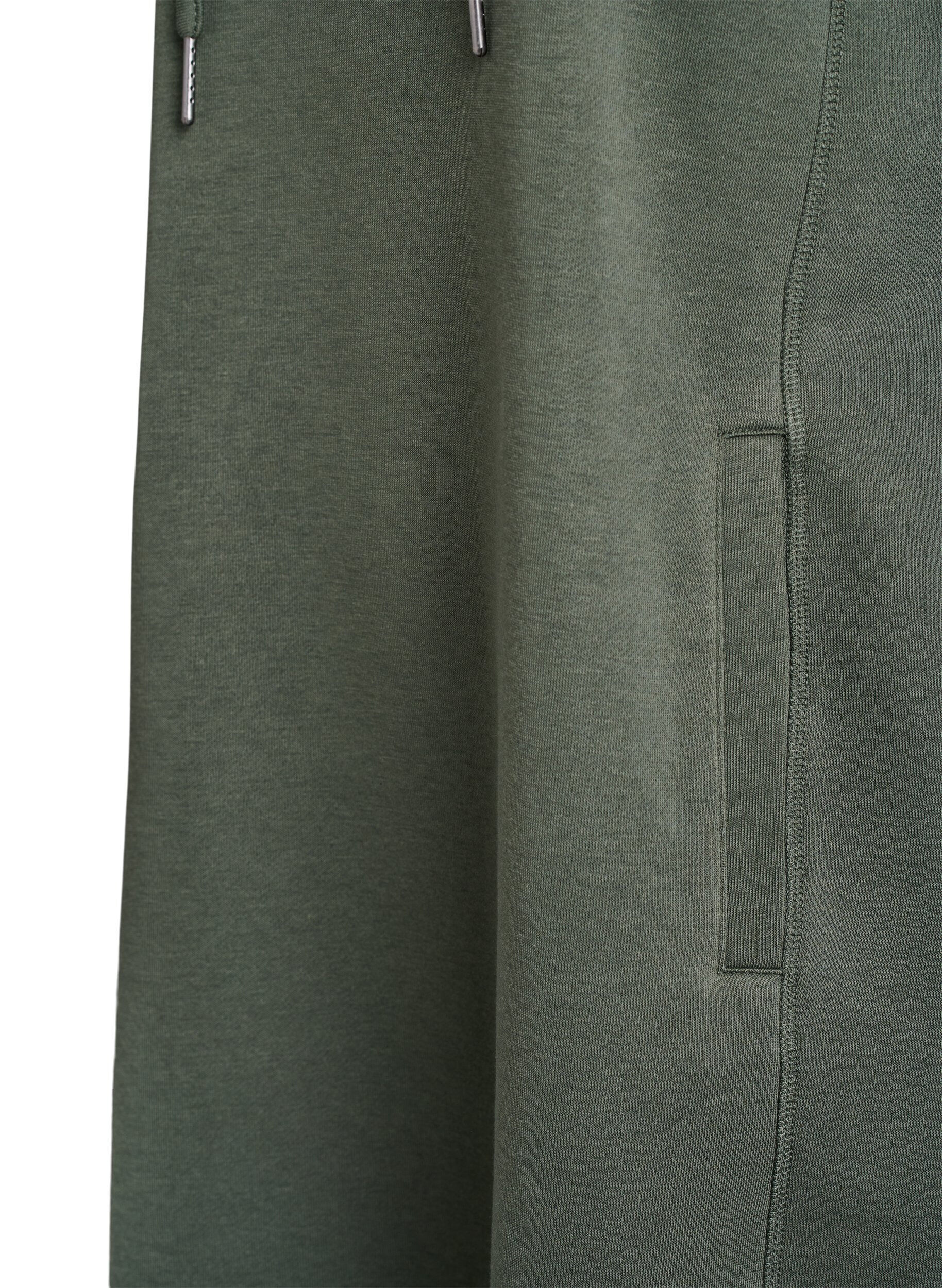 ZizziKurzes Sweatshirtkleid mit Stehkragen und Taschen, Gr&uuml;n, Packshot image number 3