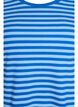 Gestreiftes T-Shirt mit gerippter Struktur, Blau, Packshot image number 2