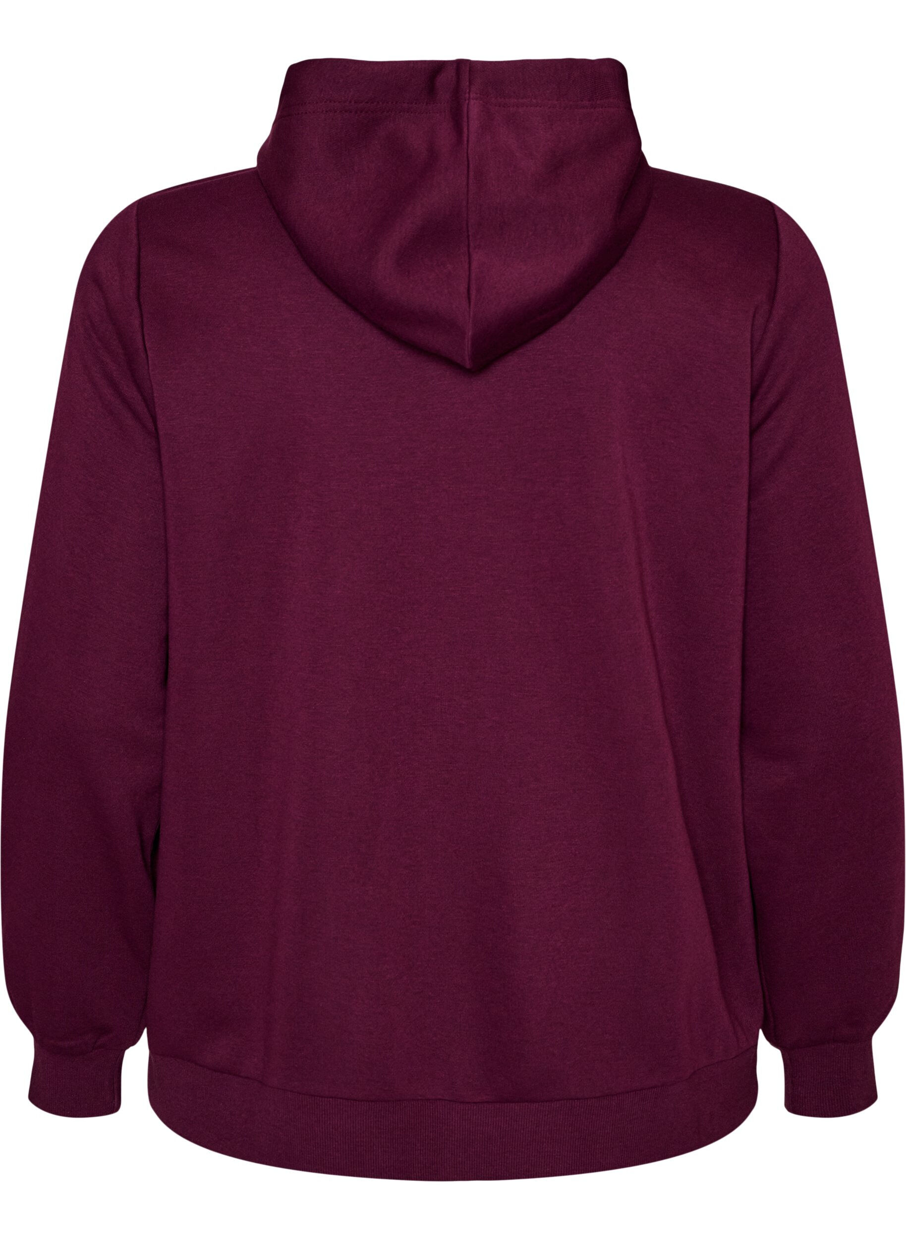 ZizziKapuzensweatshirt mit Rei&szlig;verschluss und Taschen, Lila, Packshot image number 1