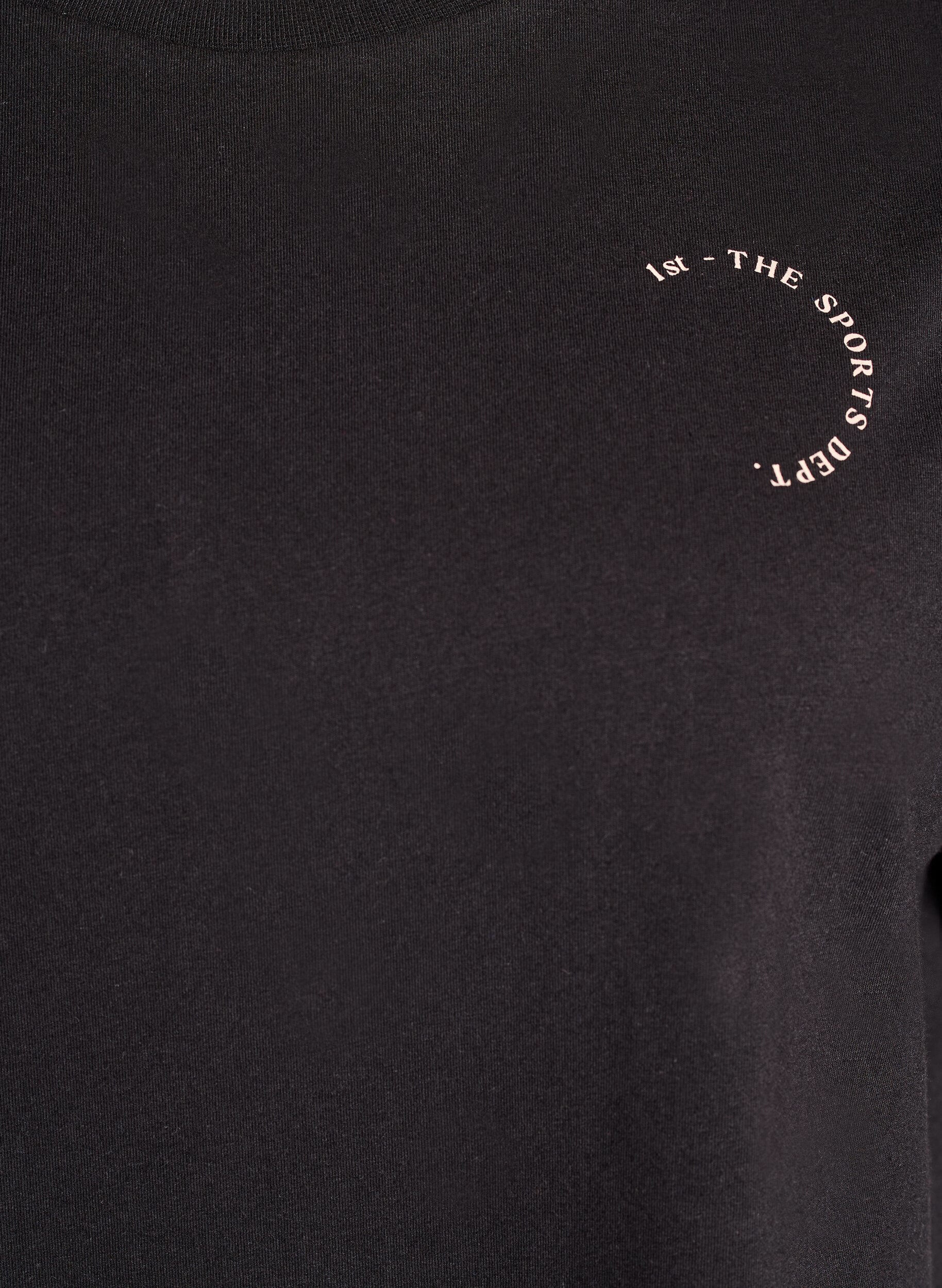 ZizziT-shirt sportif en coton bio, Noir, Packshot image number 2