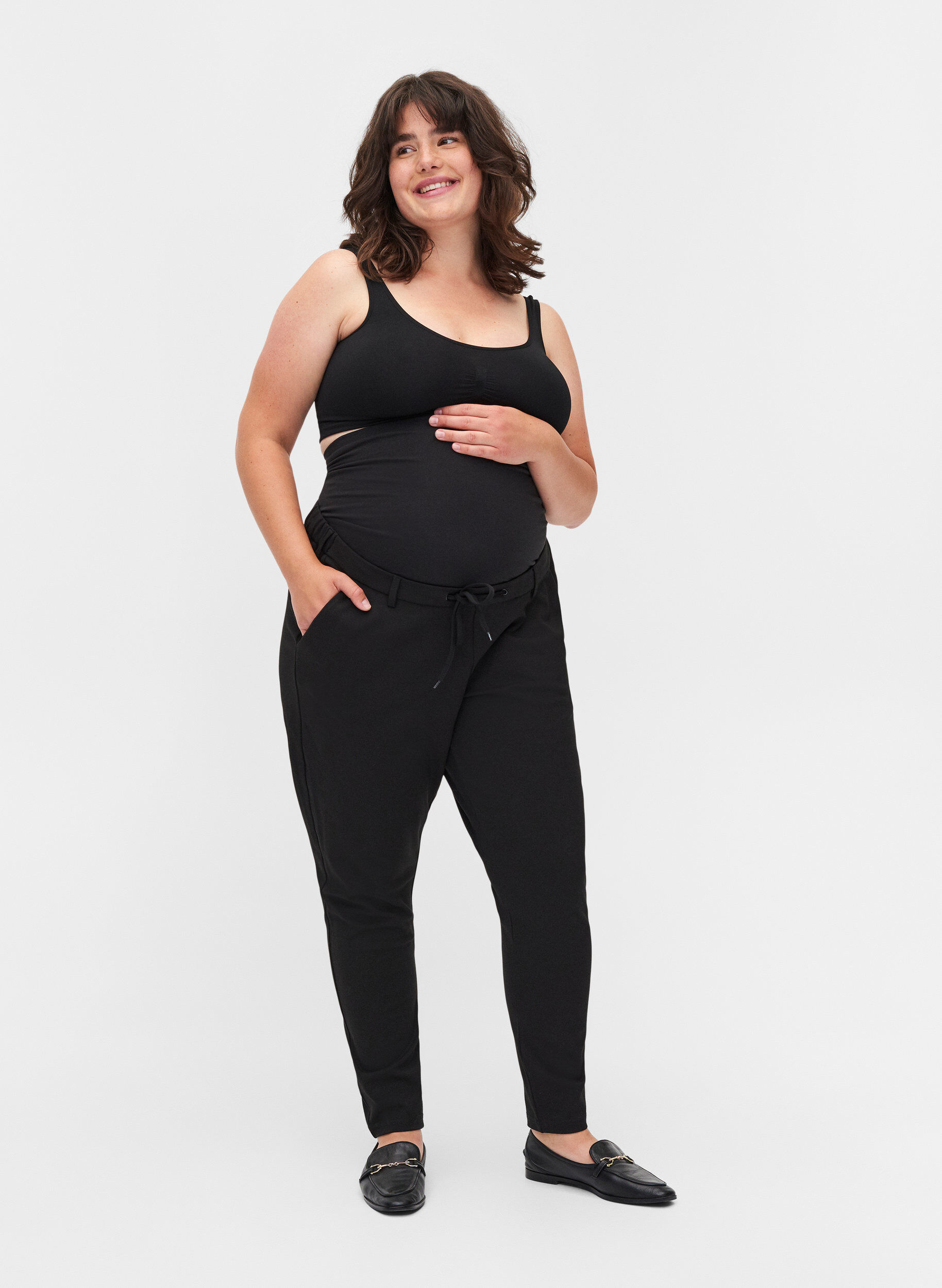 Zizzi Pantalon de grossesse Maddison, Black, Model image number 0