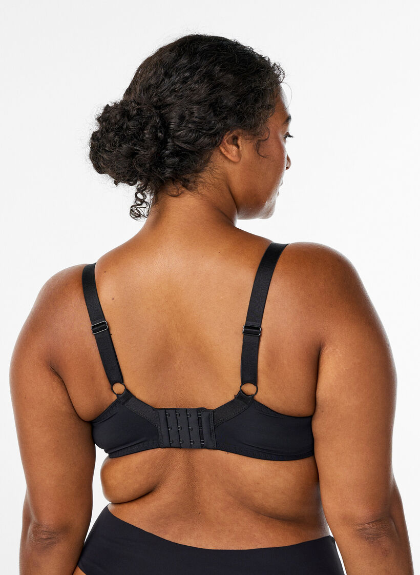 Gepolsterter Spitzen-BH mit B&uuml;gel, Schwarz, Model image number 2